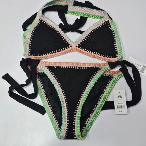 Platinum Inspired by Solange Ferrarini Crochet Trim Bikini Set - Picture 5 of 7